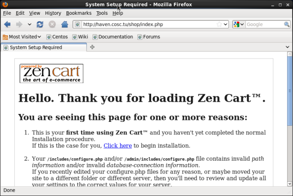 Screenshot-System Setup Required - Mozilla Firefox